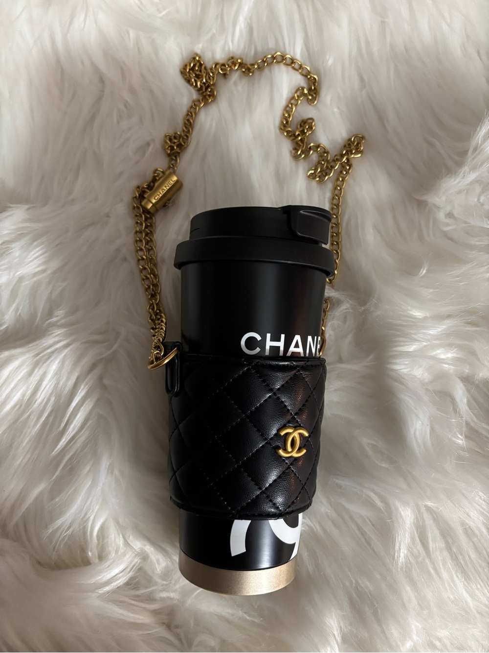 Limited Edition Beaute GWP/VIP Tumbler with Quilted Crossbody Holder - Picture 6 of 8